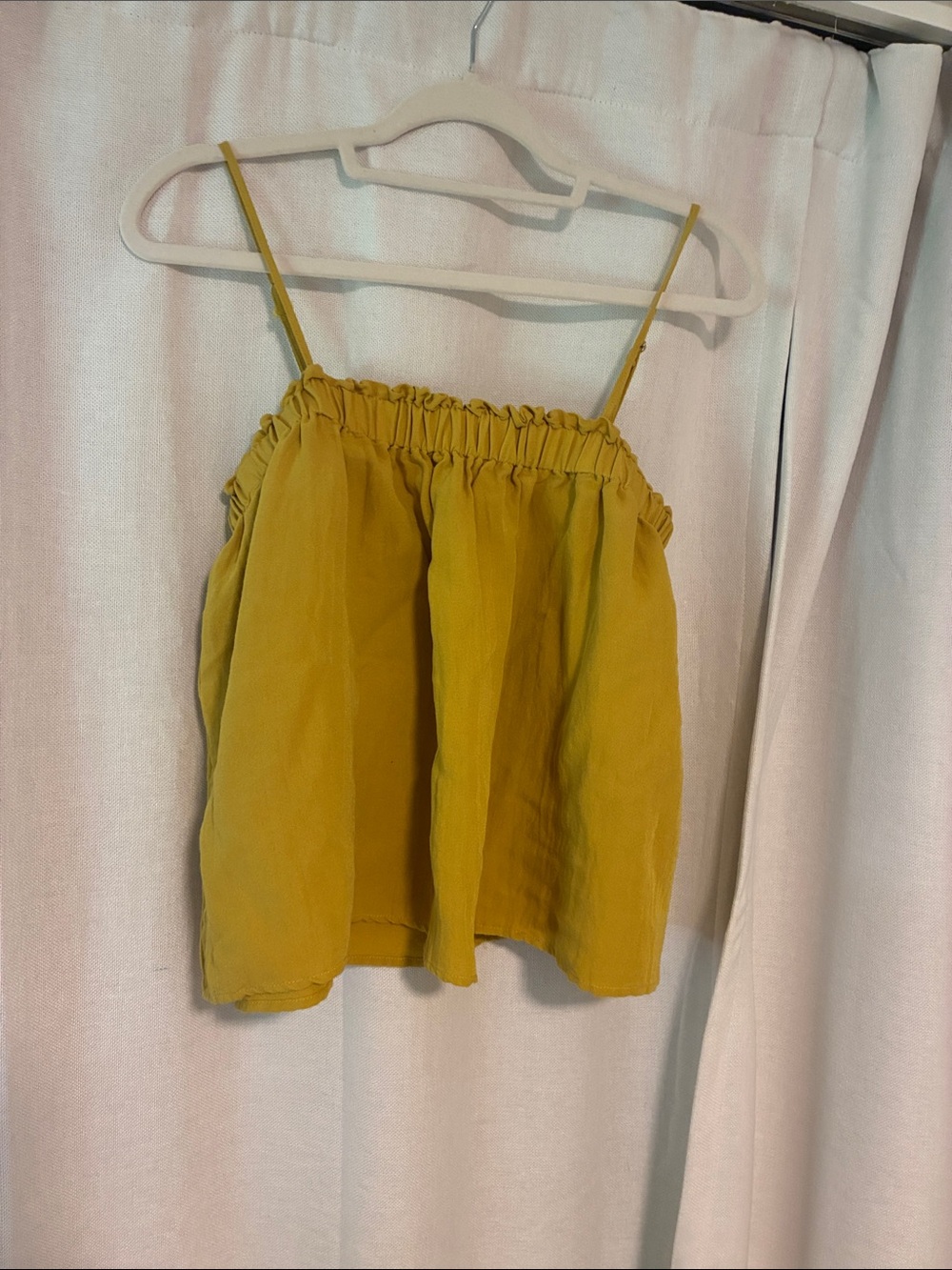 vestique Mustard Yellow Spaghetti Strap Camisole